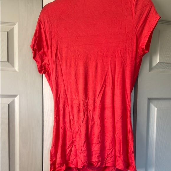 Celeste Red Drape Tunic Top - Picture 2 of 4